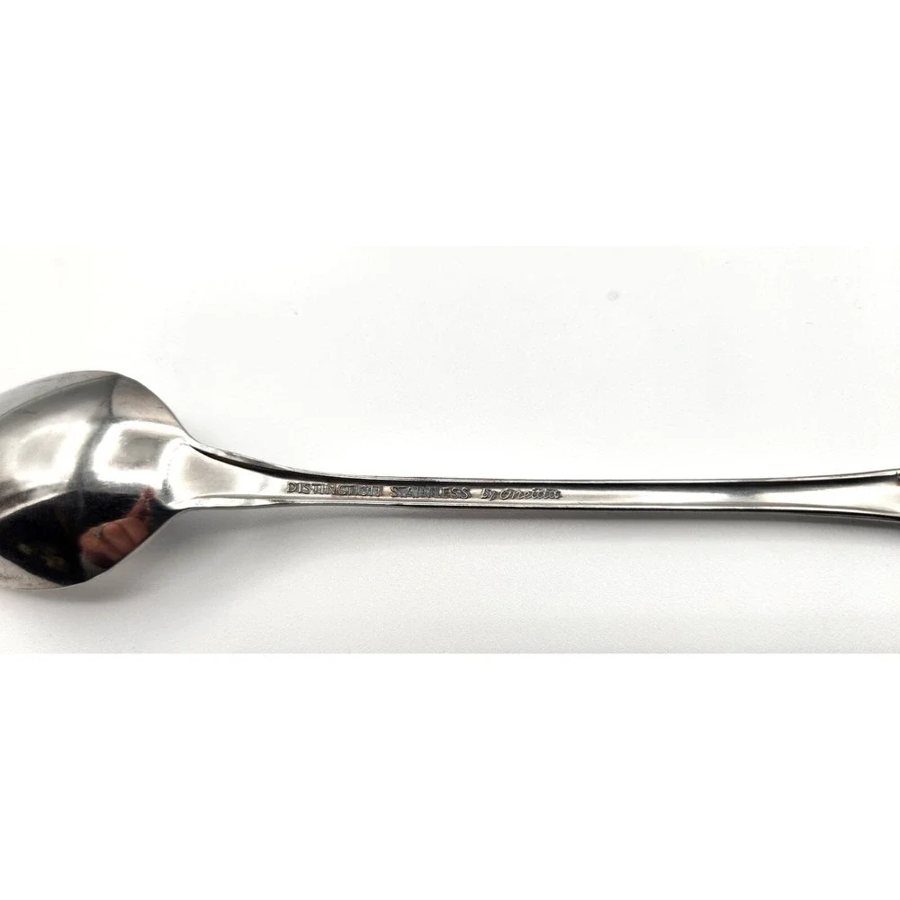 Oneida Distinction Deluxe Stainless Mansion Hall Silverware 6 Iced Tea Spoons